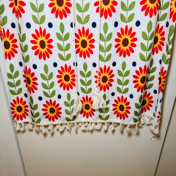 NEW | Women's Sleeveless Retro Floral Hippie Boho Dress with Fringe | Size XXL - Picture 5 of 9